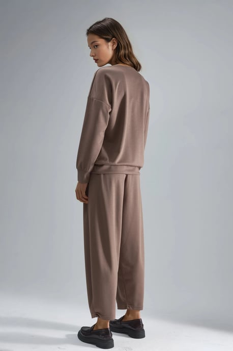 Modal Touch Rits Kraag Two-Piece Set - Image 3