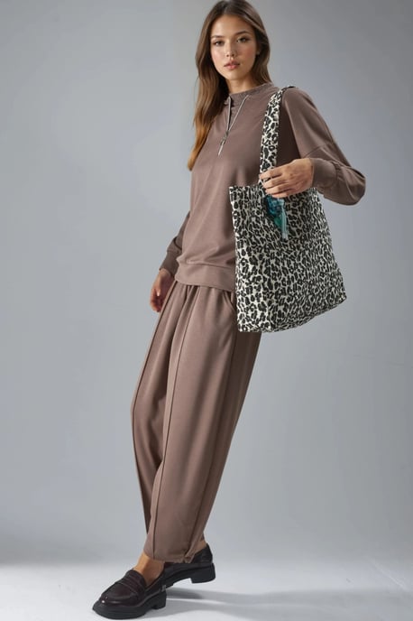 Modal Touch Rits Kraag Two-Piece Set - Image 5