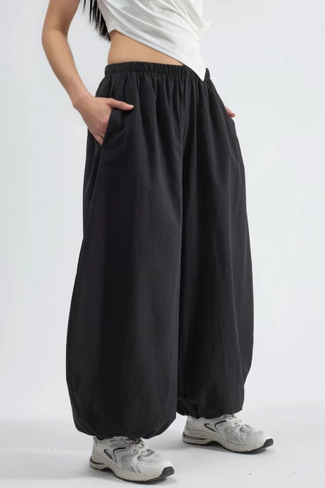 Elastische Taille Ballonbroek met Zakken - Image 1