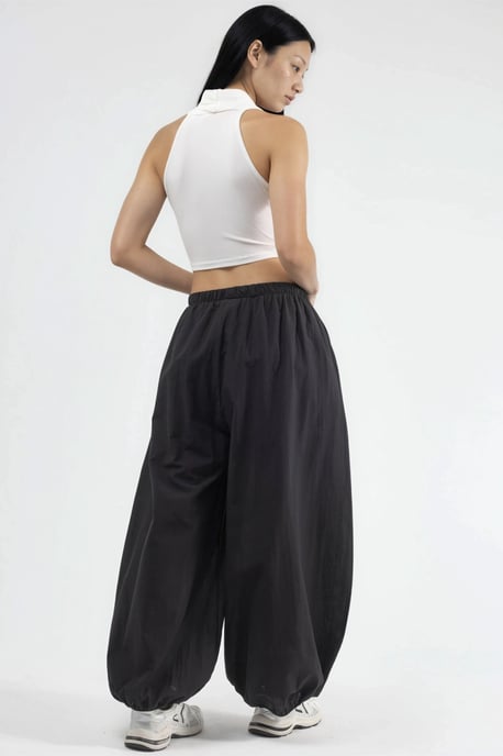 Elastische Taille Ballonbroek met Zakken - Image 3
