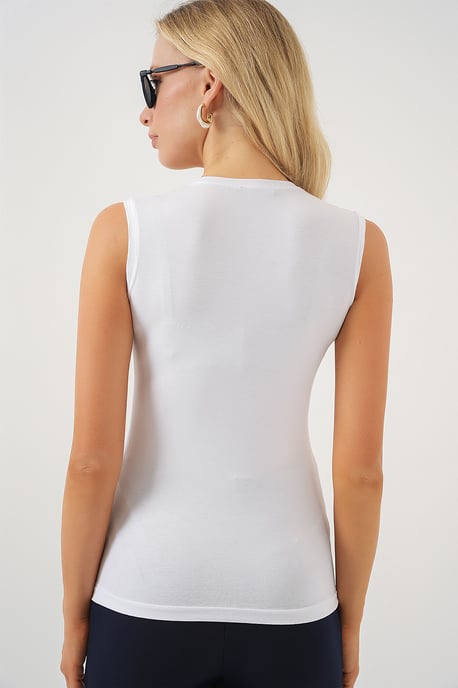 Aansluitende Mouwloze Body met Ronde Hals - Image 6