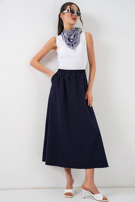 Hoge Taille A-Lijn Maxi Rok - Image 3