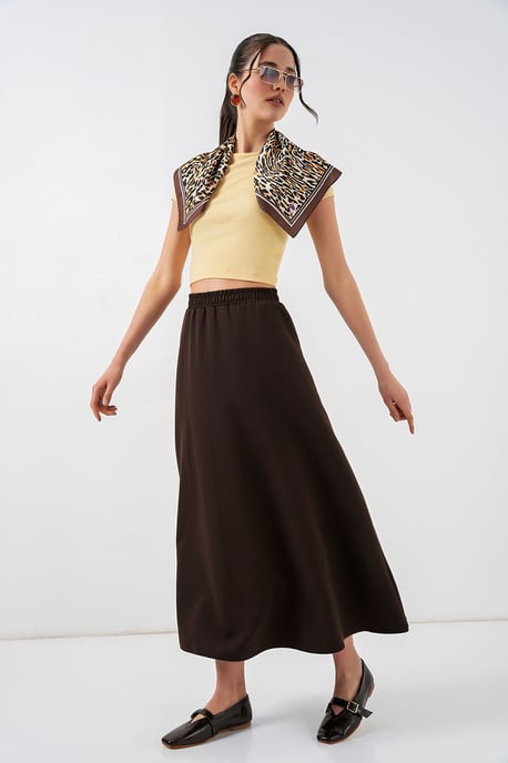 Hoge Taille A-Lijn Maxi Rok - Image 3