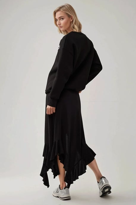 Maxi Rimpel Drapé Rok - Image 2