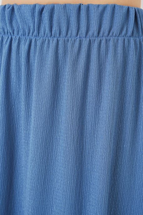 Gestructureerde Maxi Breirok met Elastische Taille - Image 5
