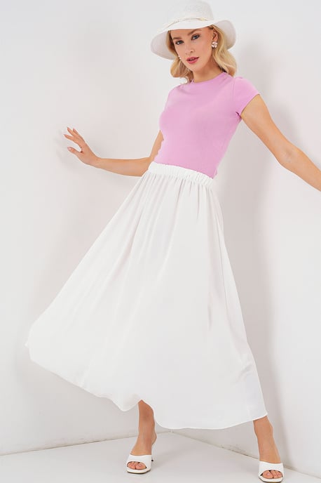 Maxi Rok met Elastische Taille - Image 1