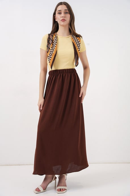 Maxi Rok met Elastische Taille - Image 3