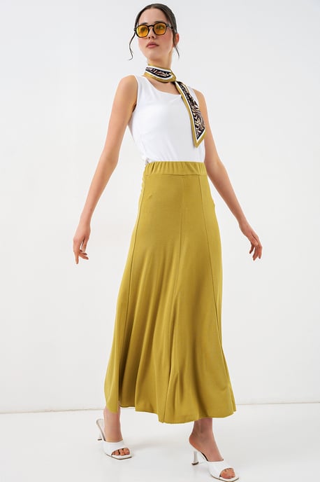 Hoge Taille A-Lijn Maxi Rok - Image 3