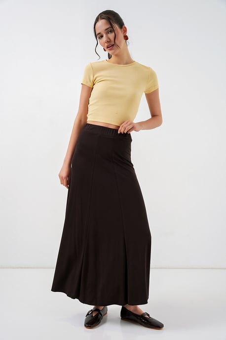 Hoge Taille A-Lijn Maxi Rok - Image 1
