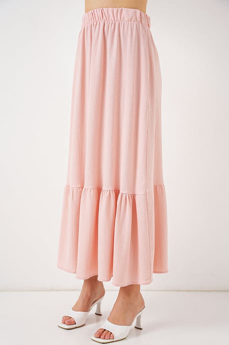 Textuur Maxi Breimint met Elastische Taille - Image 2
