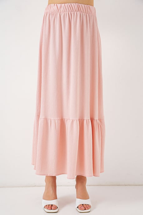 Textuur Maxi Breimint met Elastische Taille - Image 4