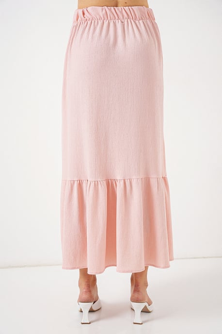 Textuur Maxi Breimint met Elastische Taille - Image 6