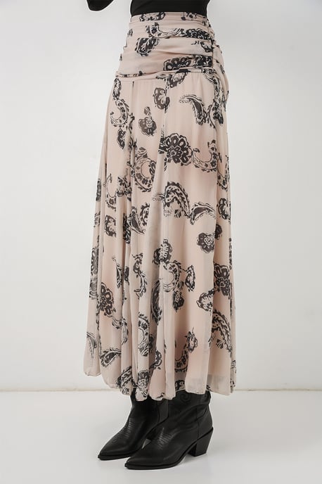 Hoge Taille Paisley Maxi Rok - Image 4