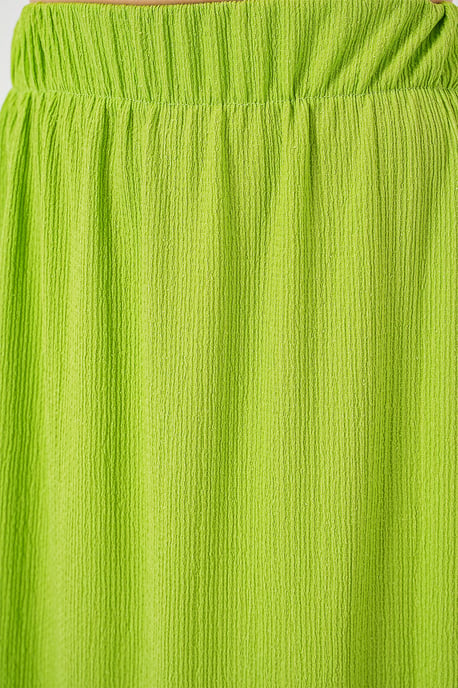 Gestructureerde Maxi Breisrok met Elastische Taille - Image 6