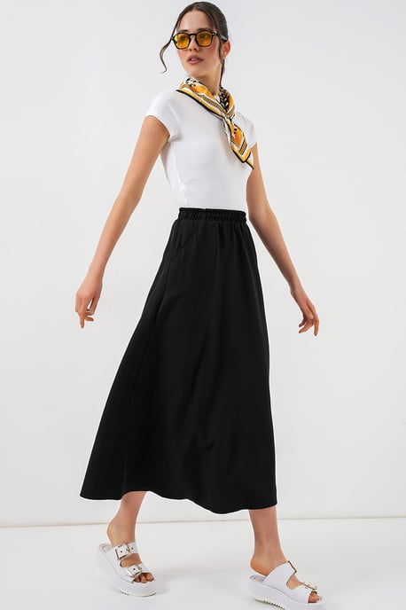 Hoge Taille A-Lijn Maxi Rok - Image 1