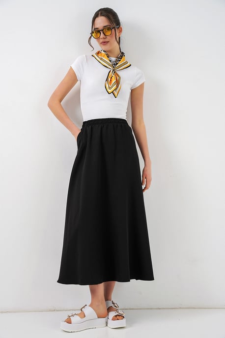 Hoge Taille A-Lijn Maxi Rok - Image 3