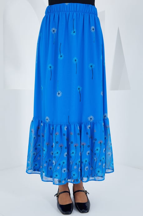 Geprinte Maxi Rok met Bloemenmotief - Image 2
