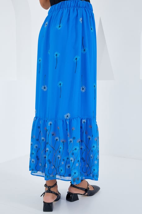 Geprinte Maxi Rok met Bloemenmotief - Image 3