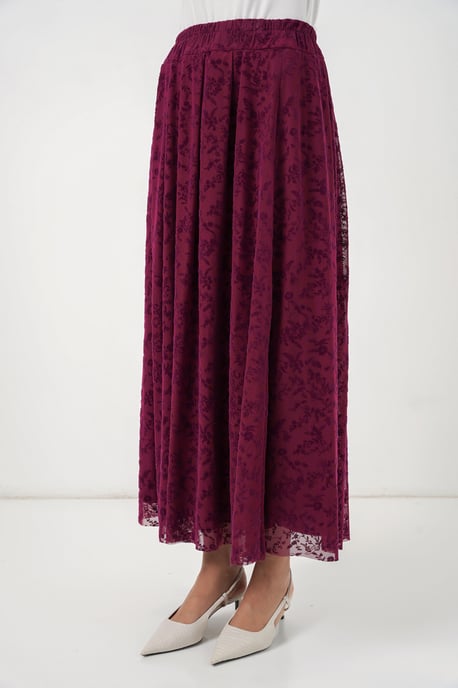 Hoge Taille Bloemige Maxi Rok - Image 4