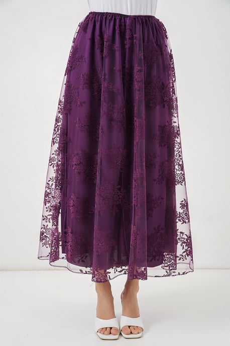 Bloemen Hoge Taille Maxi Rok - Image 2