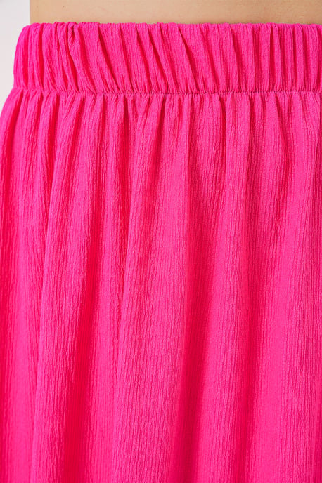 Gestructureerde Maxi Tricot Rok met Elastische Taille - Image 5