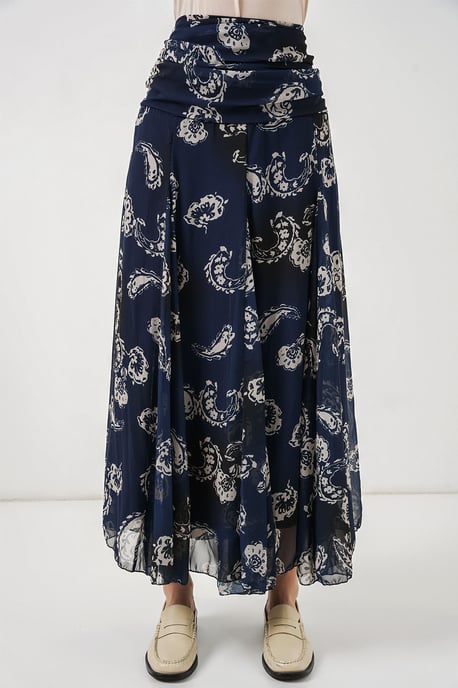 Hoge Taille Paisley Maxi Rok - Image 2