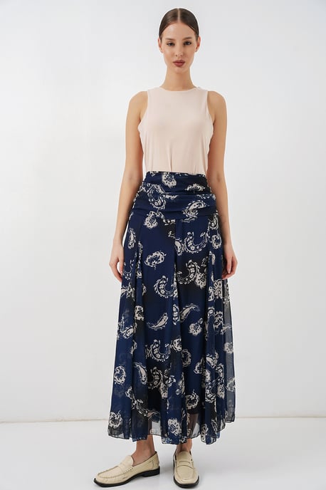 Hoge Taille Paisley Maxi Rok - Image 3
