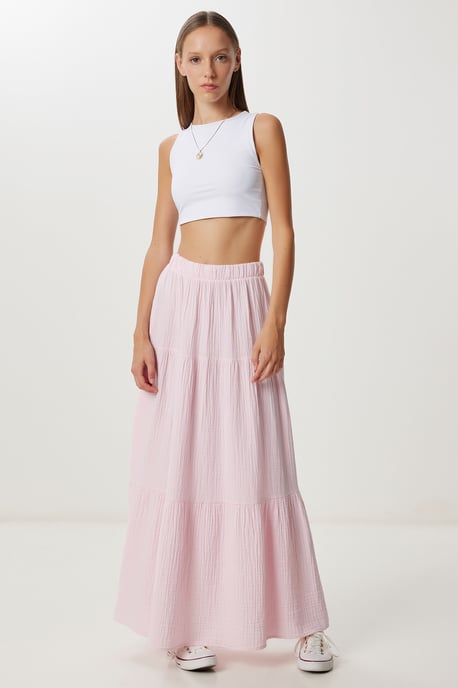 Hoge Taille A-Lijn Maxi Rok - Image 2