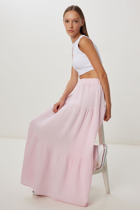Hoge Taille A-Lijn Maxi Rok - Image 3