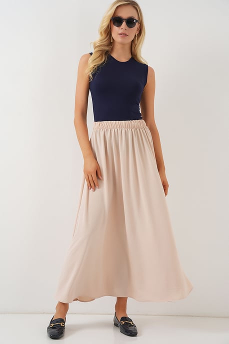 Maxi Rok met Elastische Taille - Image 1