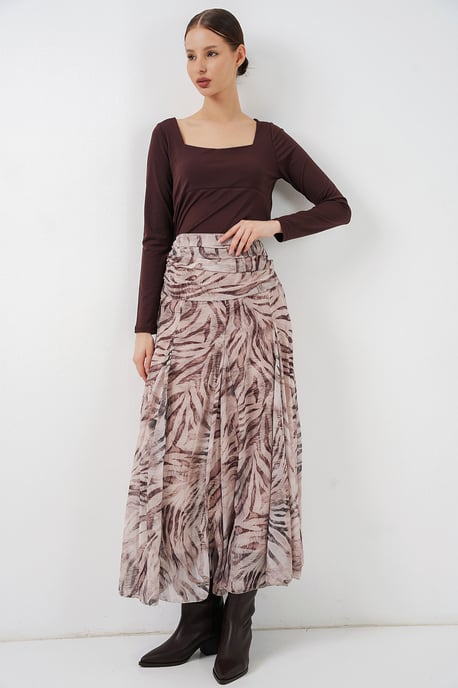 Hoge Taille Paisley Maxi Rok - Image 5