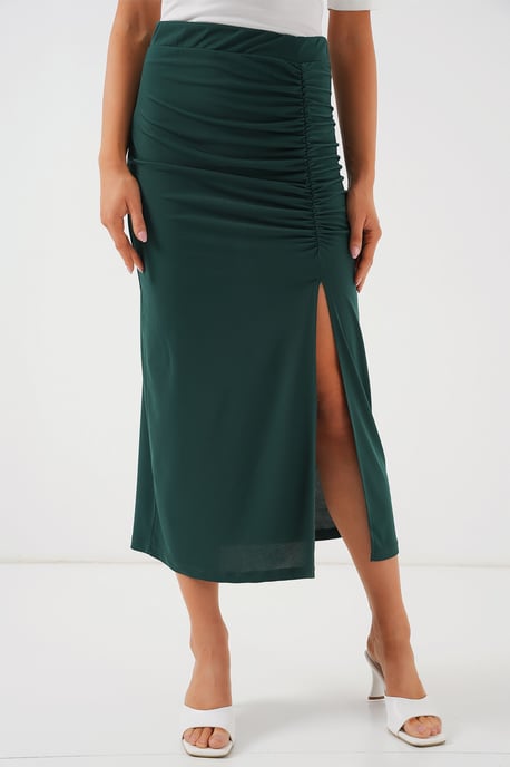 Maxi Aansluitende Jersey Rok met Elastische Taille - Image 4