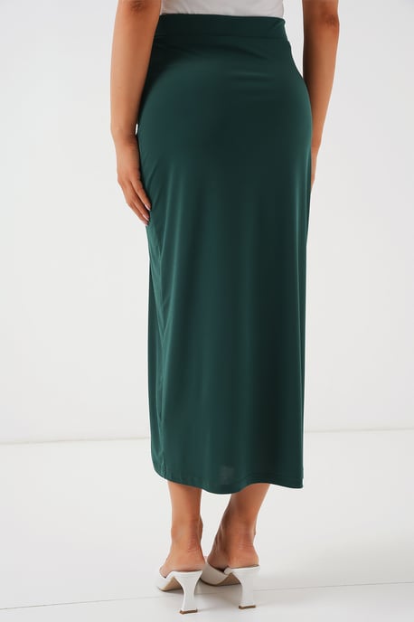 Maxi Aansluitende Jersey Rok met Elastische Taille - Image 6