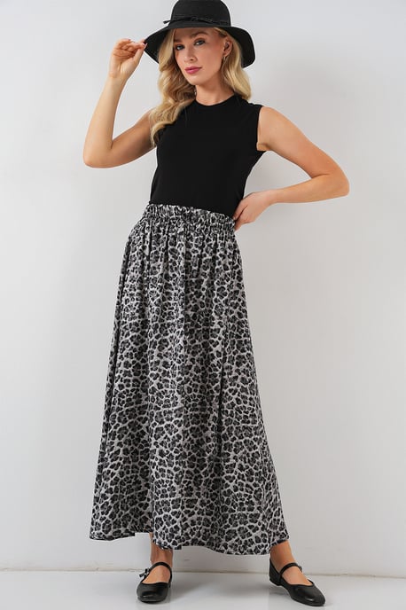 Maxi Rok met Elastische Taille - Image 1