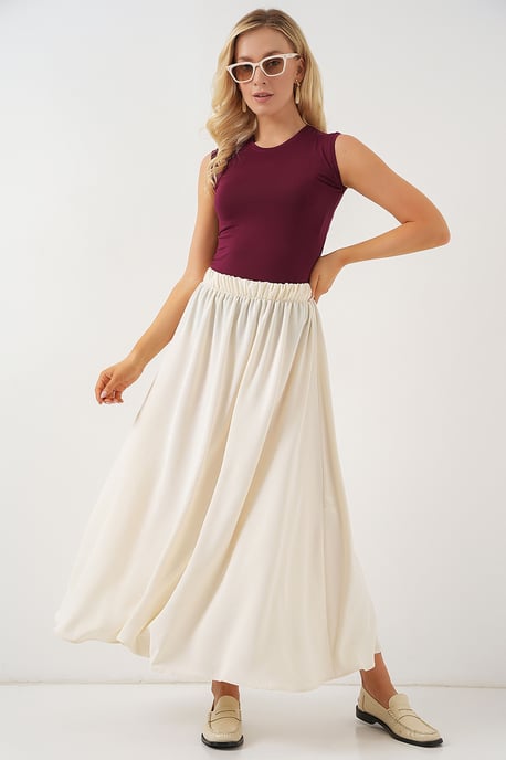 Maxi Rok met Elastische Taille - Image 3
