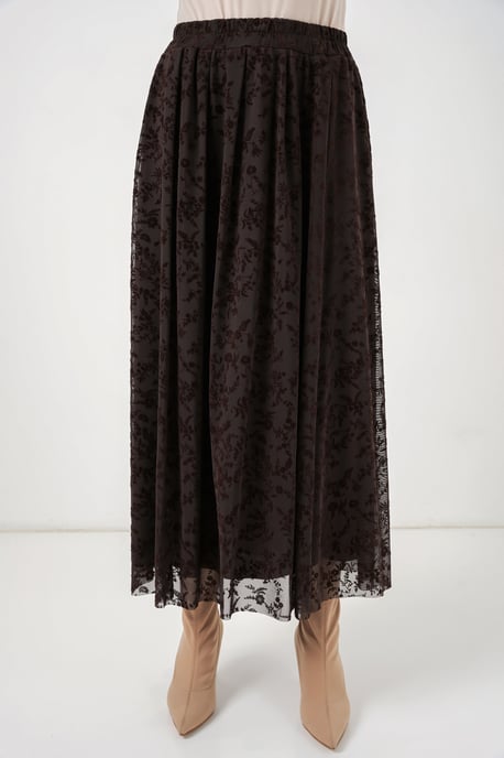 Hoge Taille Bloemige Maxi Rok - Image 2