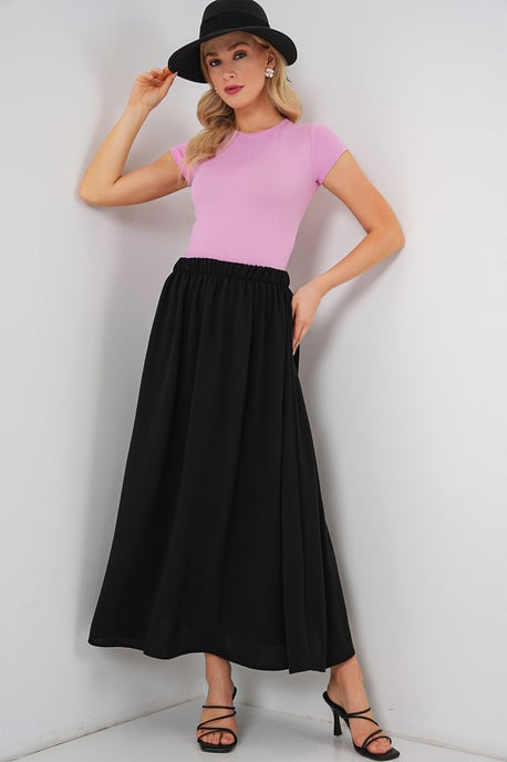Maxi Rok met Elastische Taille - Image 1