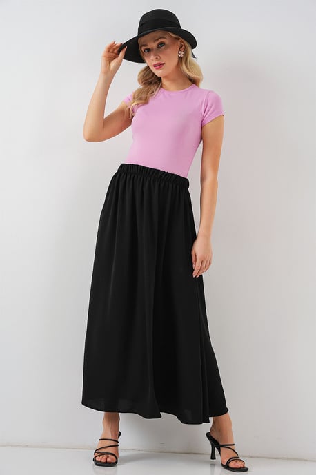 Maxi Rok met Elastische Taille - Image 5