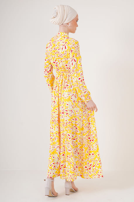 Maxi-Jurk met Patroon en Knoopsluiting - Image 5