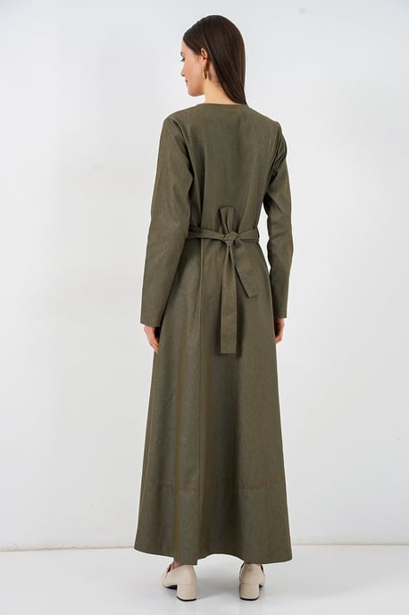 Gestrikte Denim Midi-jurk - Image 6