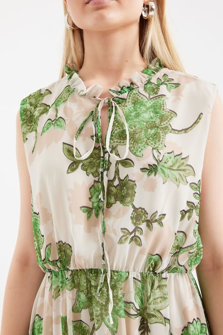 Midi-jurk met strikdetail - Image 5