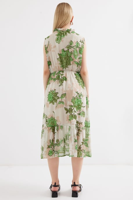Midi-jurk met strikdetail - Image 6
