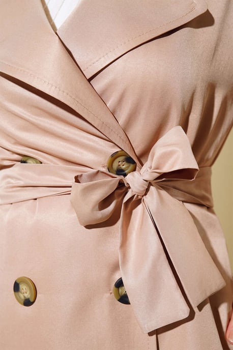 Dubbelbreasted Lange Trenchcoat - Image 3