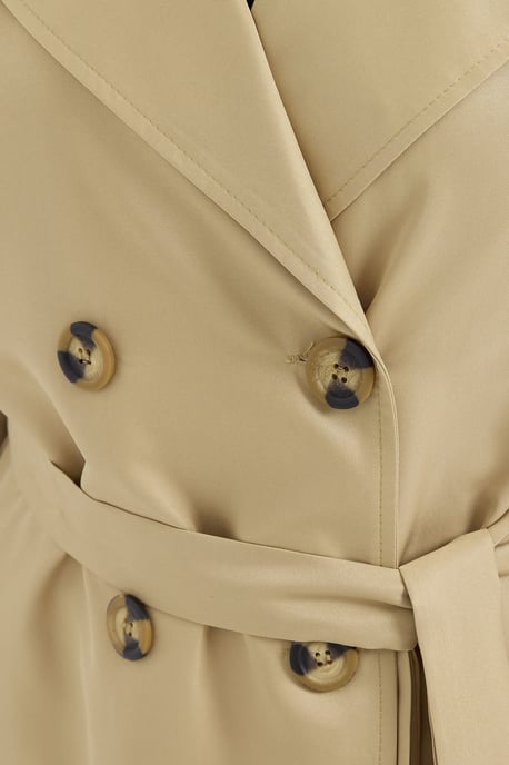 Dubbelbreasted Lange Trenchcoat - Image 5