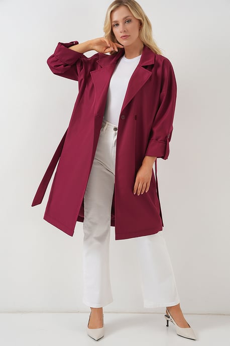 Gepolsterd Dubbelzijdig Trenchcoat - Image 2