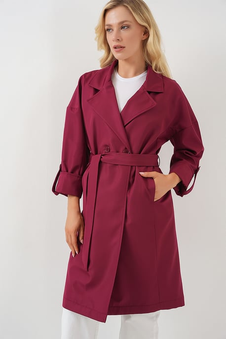 Gepolsterd Dubbelzijdig Trenchcoat - Image 3