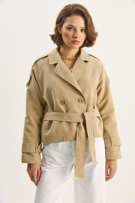 Overmaatse Trenchcoat met Striksluiting - Image 5