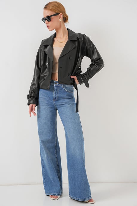 Nepleren Oversized Bomberjack met Patchdetails - Image 2