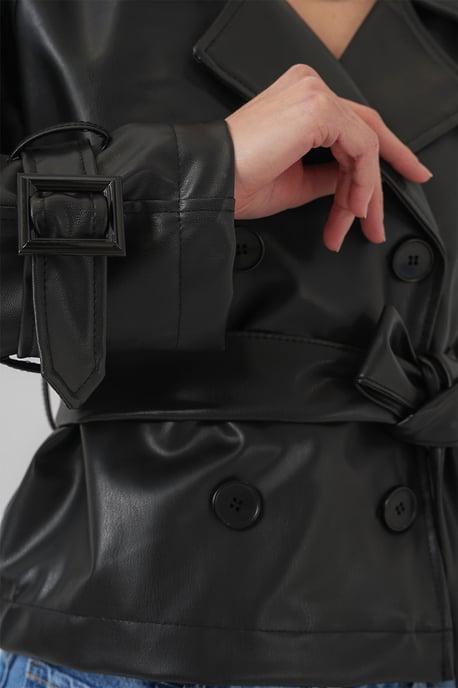 Nepleren Oversized Bomberjack met Patchdetails - Image 5