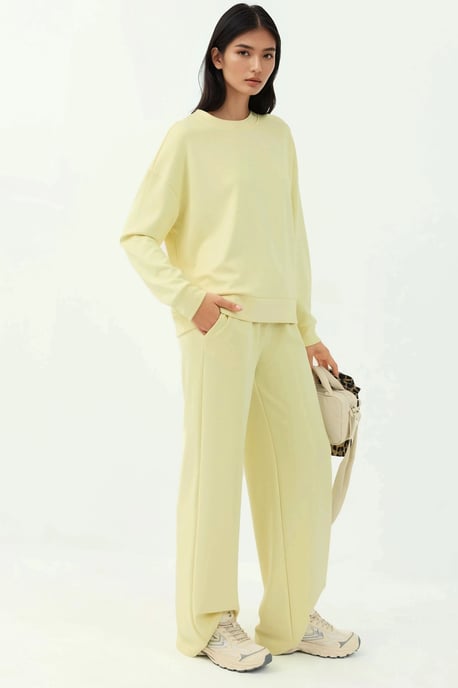 Zachte Modal Touch Wijdpijpen Sweatpants - Image 2